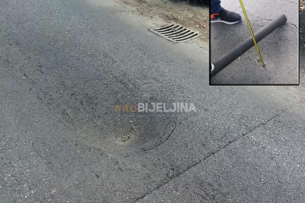 DRŽI VODU DOK MAJSTORI ODU: Propao tek okrpljeni asfalt