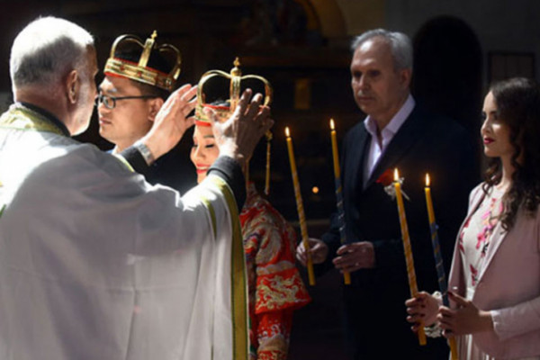 Prvi put u istoriji svetinje: Kineski par se zakleo na vjernost u Crkvi Svetog Marka