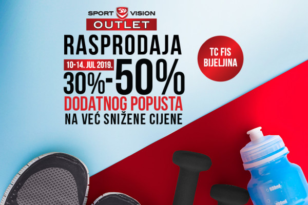Velika rasprodaja u SPORT VISION OUTLETU u Bijeljini