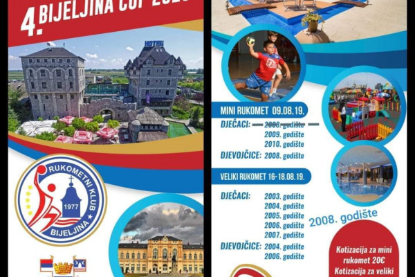 Danas Međunarodni turnir u rukometu “BIJELJINA CUP 2019”