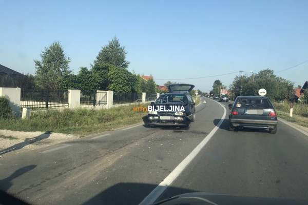 Nezgoda na magistralnom putu Bijeljina - Ugljevik /FOTO/