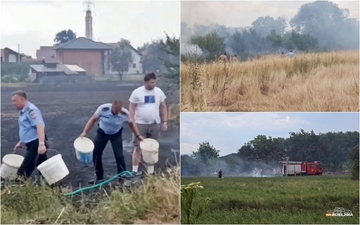 Kako su vatrogasci, policajci i mještani spasili kuće u Bijeljini: Vodu za gašenje požara uzimali i iz dječijih bazena (FOTO)