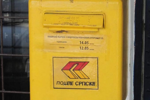 "Pošte RS" u minusu 2,1 milion KM