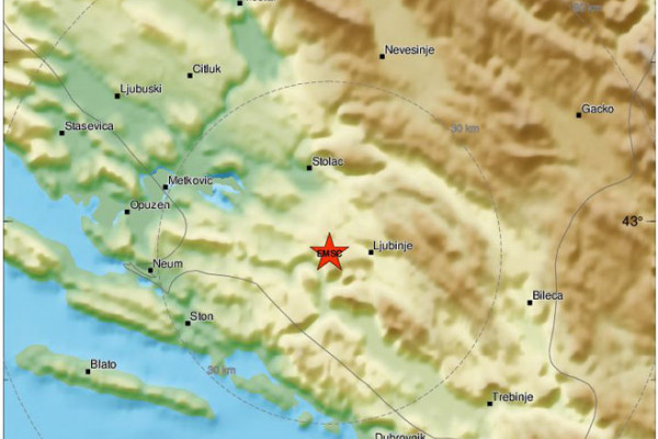 Novi zemljotres na području Ljubinja