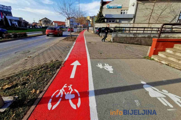 Bijeljina: Od sutra u upotrebi novoizgrađena pješačko-biciklistička staza