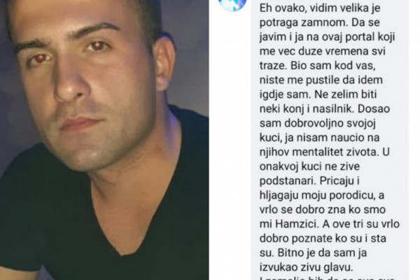 Konačno se oglasio Elvedin Hamzić, kojeg su otele djevojke: Izvukao sam živu glavu