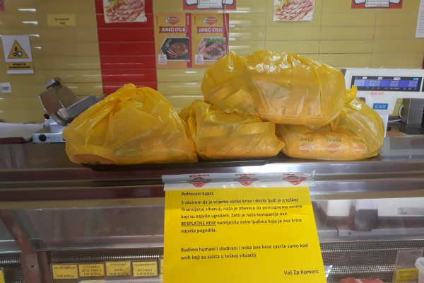 ZP Komerc uz građane: Besplatne kese sa mesnim proizvodima za one koje je pogodila kriza