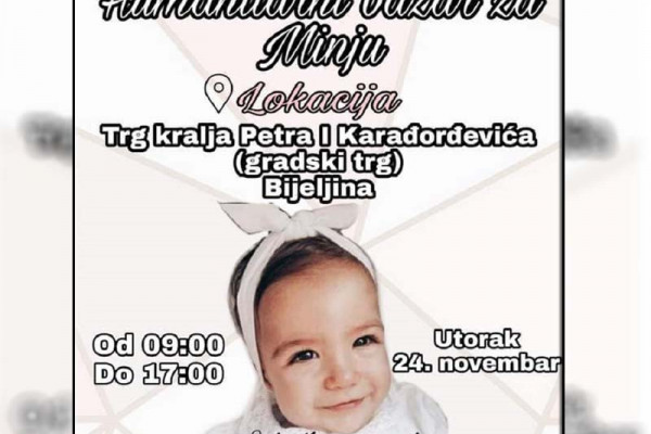 HUMANITARNI BAZAR U BIJELJINI Prodaja knjiga i igračaka za pomoć Minji
