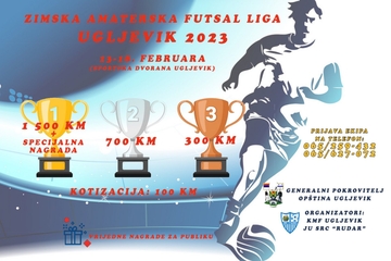 Ugljevik: Zimska amaterska Futsal liga od 13. do 18. februara