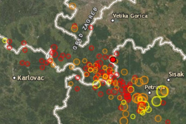 U zadnja 64 časa u Hrvatskoj se osjetilo 128 potresa, a bilo je više