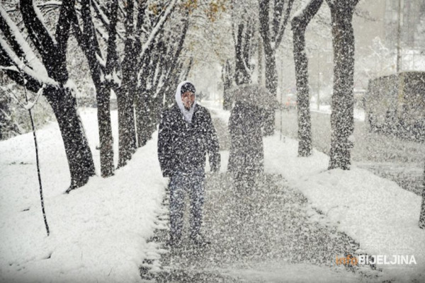 Žuto upozorenje za cijelu BiH zbog niske temperature i snijega