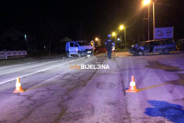 Udes na izlazu iz Bijeljine, jedno lice prevezeno na Urgentni (FOTO)