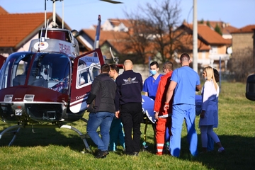 Pacijent helikopterom hitno transportovan iz Trebinja u Bijeljinu (VIDEO)
