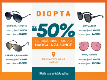 UPOLA CIJENE: predstavljamo HIT MODELE NAOČALA za sunce u DIOPTI