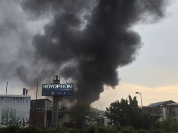 Požar u krugu modričkog preduzeća (VIDEO)