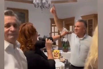 Ana Bekuta i patrijarh Porfirije na slavi kod Đokovića (VIDEO)