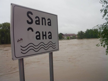 Vodostaj rijeke Sane u porastu