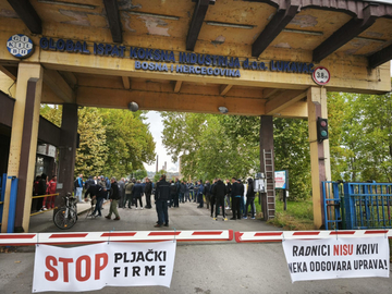 Lukavac paralisan: 800 radnika Koksare nastavlja generalni štrajk