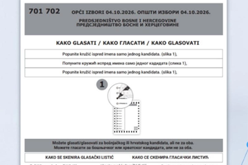 CIK BiH predstavio nove glasačke listiće: Umjesto znaka „X“ uvodi se popunjavanje kružića i skeneri
