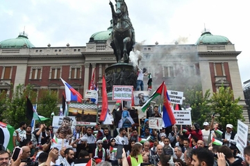 Protest podrške narodu Palestine u Beogradu