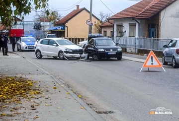 Sudar u Bijeljini, usporen saobraćaj 