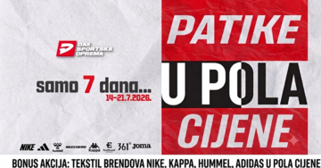 Veliki broj artikala patika i tekstila u pola cijene: ĐAK SPORT najavljuje „Novu nedjelju, nove brendove“