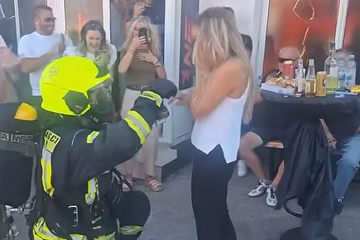 Mostarski vatrogasac stigao pod rotacijama pa kleknuo pred Anu: Pogledajte kako je završila nesvakidašnja prosidba