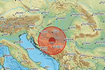 Jak zemljotres pogodio BiH