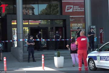 Policija obezbjeđuje tržni centar u Beogradu: "U trenutku je sve krenulo da se ruši"