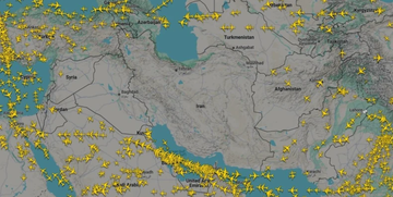 Nema nijednog aviona: Evo kako sada izgleda vazdušni prostor iznad Irana i Iraka