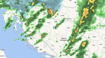 Nevrijeme stiglo u Hrvatsku, meteo radar pokazuje da ide ka BiH