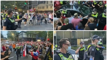 Haos na ulicama Melburna, policija suzavcem na Đokovićeve navijače
