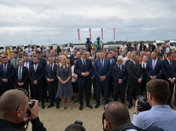 Cvijanović, Vučić i Dodik na ozvaničenju početka radova u Bijeljini