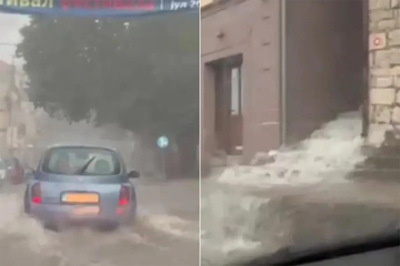 Nevrijeme u Trebinju, ulice pod vodom