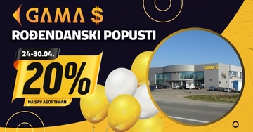 "GAMA S" slavi 30. rođendan: DANI VELIKIH POPUSTA