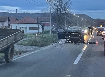 Udes na magistralnom putu Bijeljina - Ugljevik (FOTO)