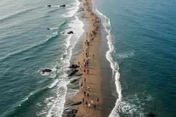 Prirodni fenomen u Južnoj Koreji: Otvorilo se more i ukazala pješčana staza