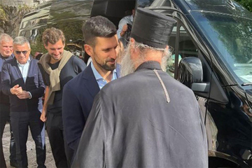 Patrijarh na Ostrogu krstio djecu Novaka Đokovića