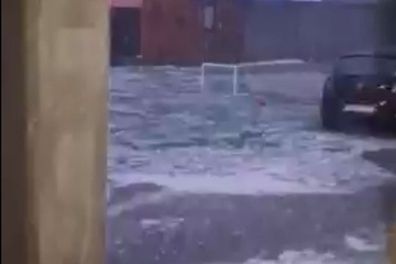 Jako nevrijeme u Slavoniji, pao led veličine lješnika (VIDEO)