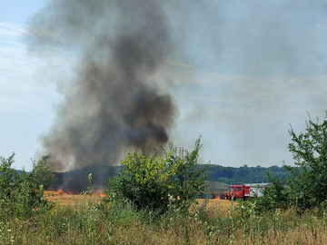 Bijeljina: Izbio požar na njivi, intervenisali vatrogasci