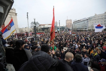 I Beograđani protestuju protiv anti-kovid mjera