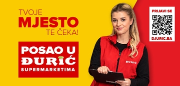 Đurić supermarket raspisao konkurs za posao u Bijeljini