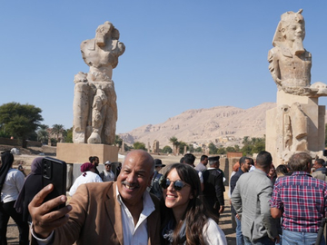 Predstavljene dvije obnovljene statue faraona Amenhotepa III