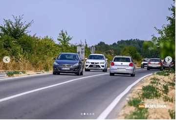 Pojačana frekvencija saobraćaja, posebno na putevima prema graničnim prelazima na sjeveru