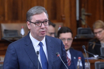 Vučić na sjednici Skupštine Srbije: Ni sa kim nisam pregovarao o opstanku na vlasti
