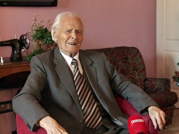 Najstariji penzioner bijeljinskog "Orla" 98-godišnji Anton Blitvić 