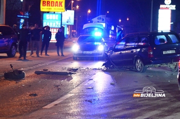 UHAPŠEN PIJAN VOZAČ U BIJELJINI U sudaru dva vozila nema povrijeđenih 