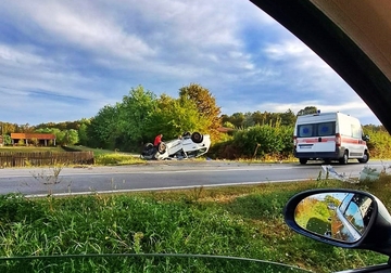 Nesreća na putu Bijeljina - Ugljevik, jedna osoba poginula (FOTO)