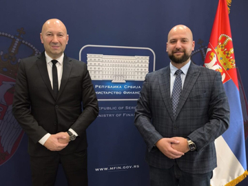 Direktor IRB u Beogradu sa pomoćnikom ministra finansija Srbije