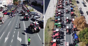 Poljoprivrednici traktorima blokirali Novi Sad: Traže podsticaje, prijete širenjem protesta